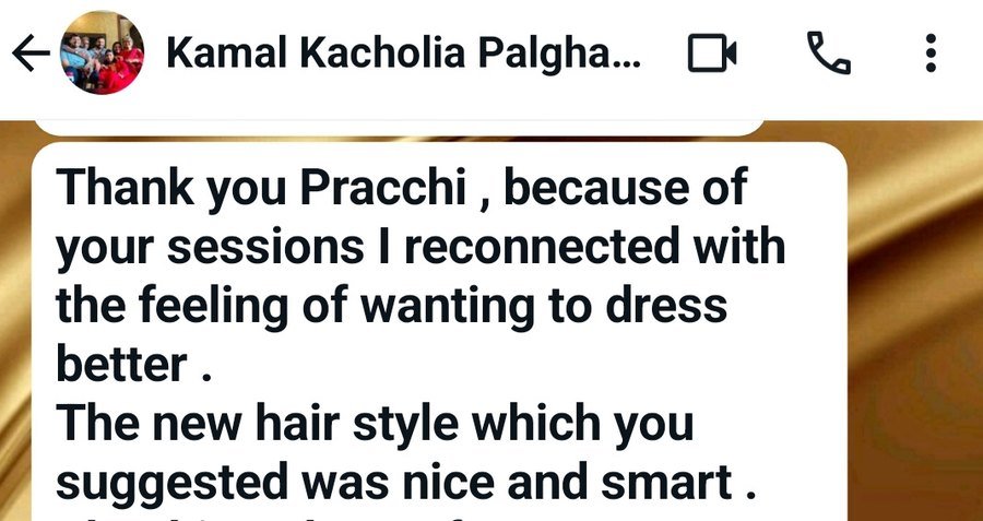 WhatsApp message from Kamal Kacholia